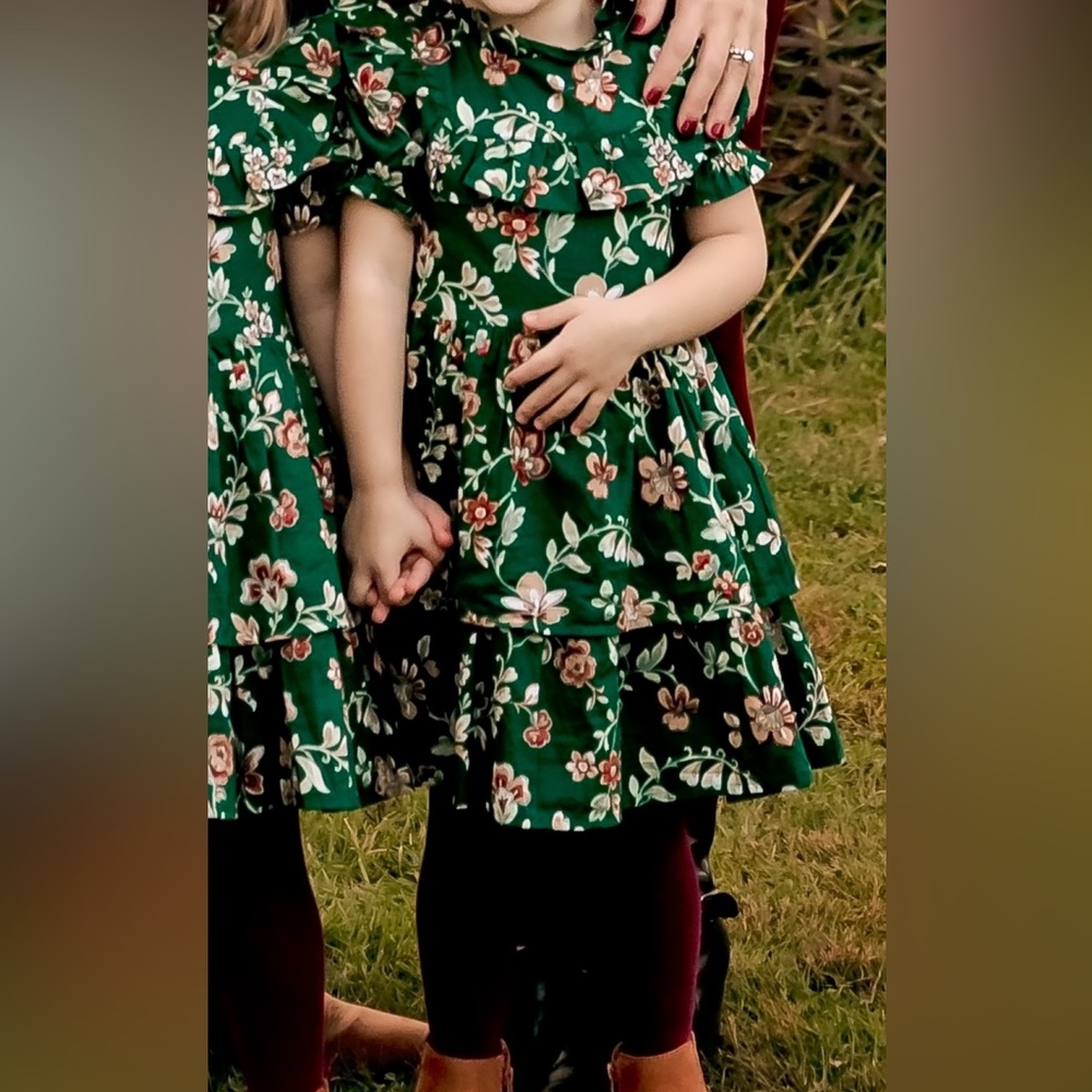 Janie and Jack Floral Ruffle Dress